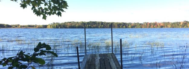 Rickety Dock on Lake in Fall Rickety Dock on a Lake in Fall